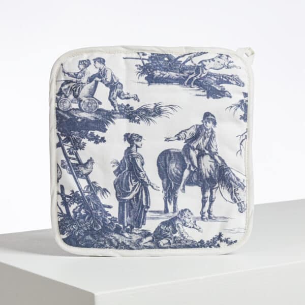 MANIQUE "Les PLAISIRS DE LA CAMPAGNE" BLEU