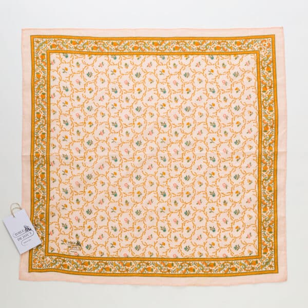 BANDANA COTON BIO - BEIGE/ROSE – Image 2