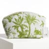 TROUSSE ARRONDIE  "4 PARTIES DU MONDE"  VERT JUNGLE