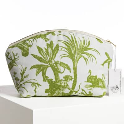 TROUSSE ARRONDIE  "4 PARTIES DU MONDE"  VERT JUNGLE