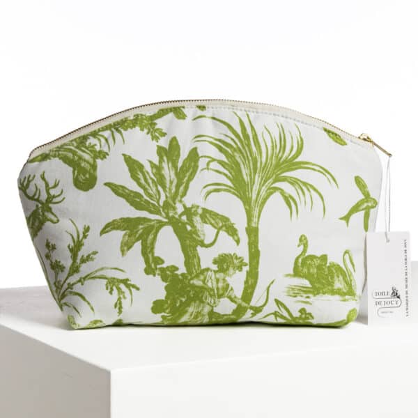 TROUSSE ARRONDIE  "4 PARTIES DU MONDE"  VERT JUNGLE