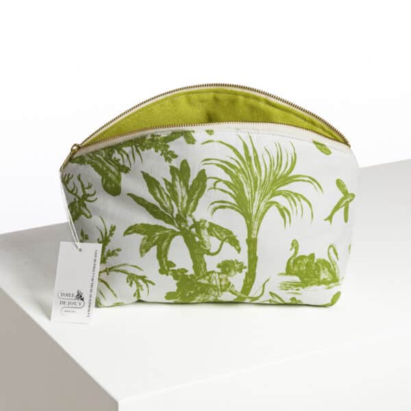 TROUSSE ARRONDIE  "4 PARTIES DU MONDE"  VERT JUNGLE – Image 2
