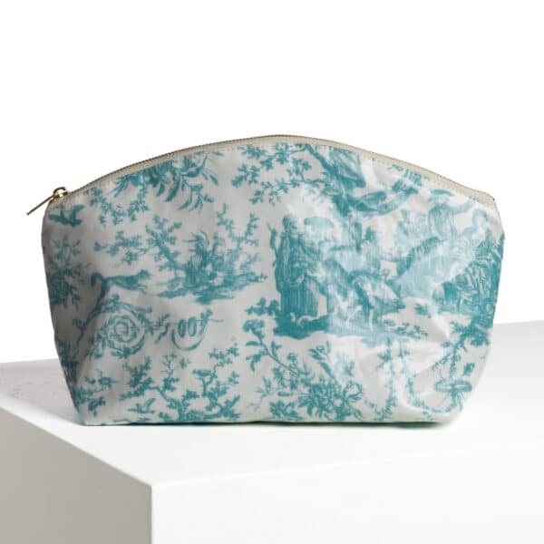 TROUSSE ARRONDIE ENDUITE "COURONNEMENT DE LA ROSIERE" BLEU LAGON
