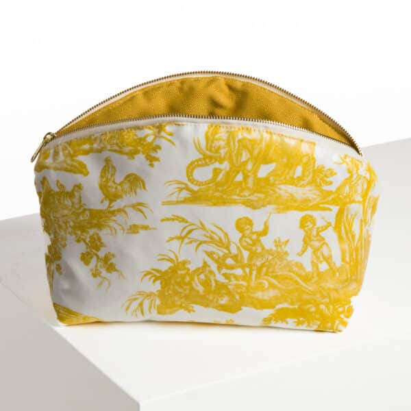 TROUSSE ARRONDIE ENDUITE "4 PARTIES DU MONDE" JAUNE BOUTON D'OR – Image 2
