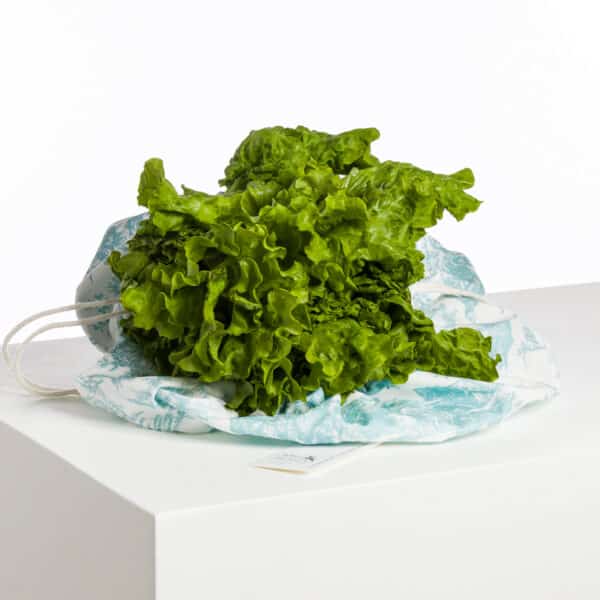 SAC A SALADE "COURONNEMENT DE LA ROSIERE" BLEU LAGON – Image 2