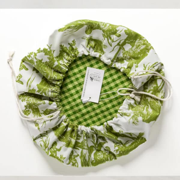 SAC A SALADE "4 PARTIES DU MONDE" VERT JUNGLE – Image 2