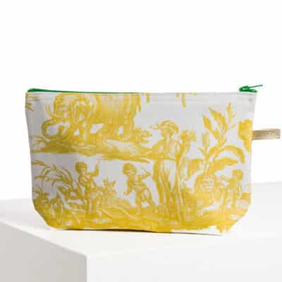 TROUSSE PENELOPE "4 PARTIES DU MONDE" JAUNE BOUTON D'OR
