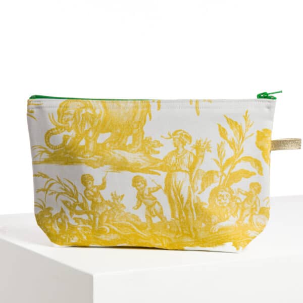 TROUSSE PENELOPE "4 PARTIES DU MONDE" JAUNE BOUTON D'OR