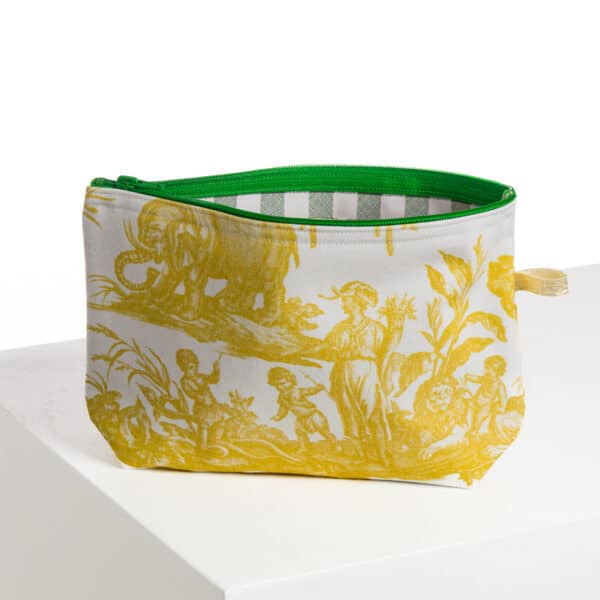 TROUSSE PENELOPE "4 PARTIES DU MONDE" JAUNE BOUTON D'OR – Image 2