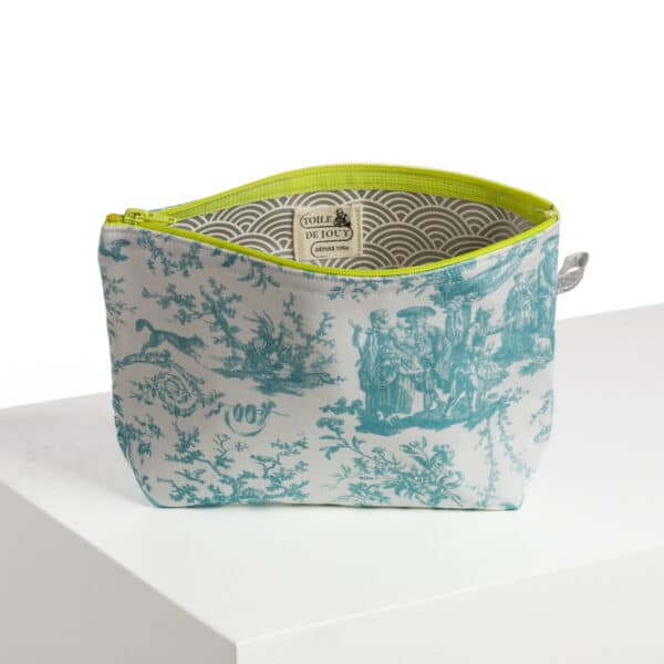 TROUSSE PENELOPE "COURONNEMENT DE LA ROSIERE" BLEU LAGON – Image 2