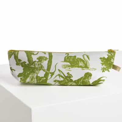 TROUSSE STYLOS "4 PARTIES DU MONDE" VERT JUNGLE