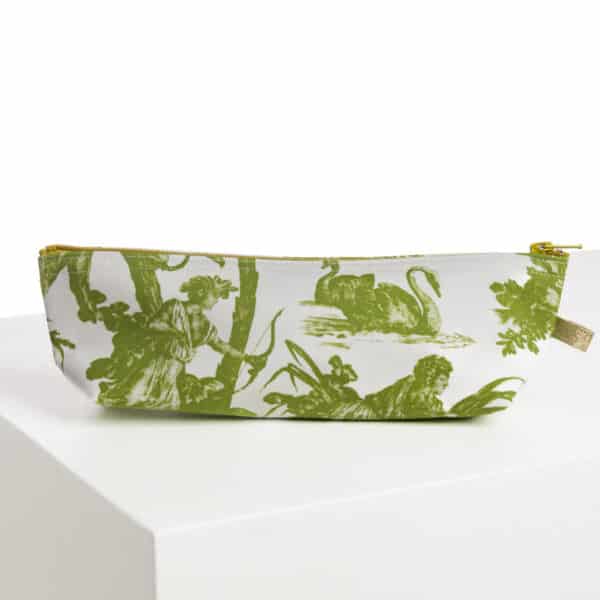 TROUSSE STYLOS "4 PARTIES DU MONDE" VERT JUNGLE