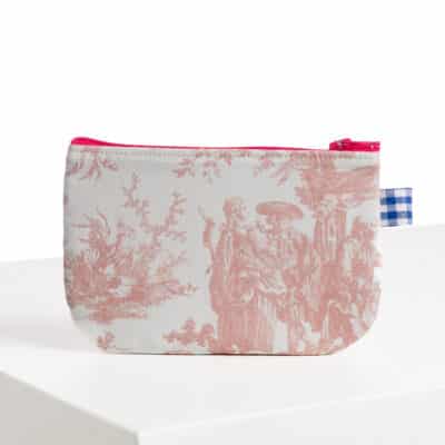 TROUSSE POULETTE "LE COURONNEMENT DE LA ROSIERE" ROSE POUDRE