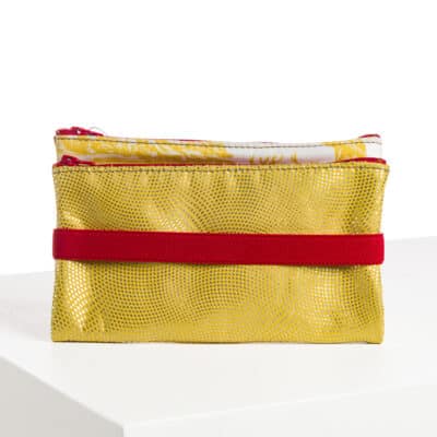 TROUSSE SIAMOISE "4 PARTIES DU MONDE" JAUNE BOUTON D'OR