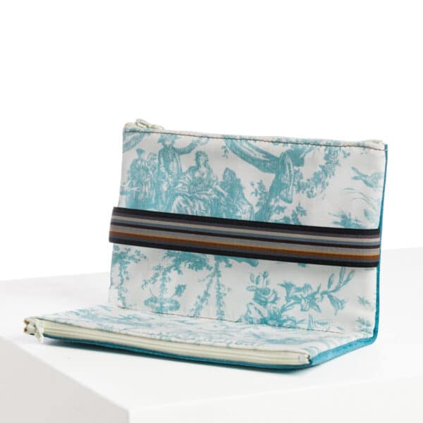 TROUSSE SIAMOISE "COURONNEMENT DE LA ROSIERE"  BLEU LAGON – Image 2