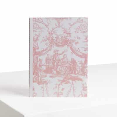 CARNET BROCHE A6 "COURONNEMENT DE LA ROSIERE" ROSE POUDRE