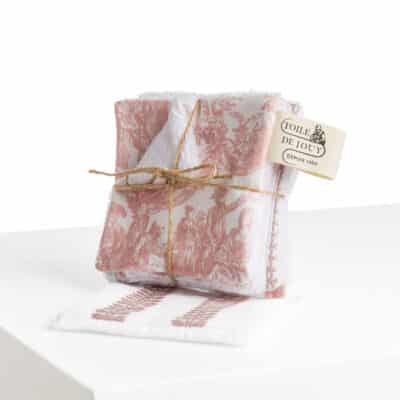 SEMAINIER DE LINGETTES "COURONNEMENT DE LA ROSIERE" ROSE POUDRE