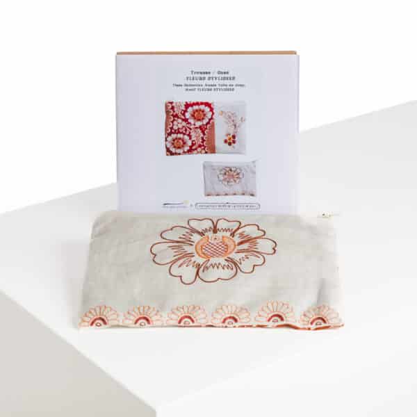 KIT COUTURE A BRODER "FLEURS STYLISéES" TERRACOTTA – Image 2