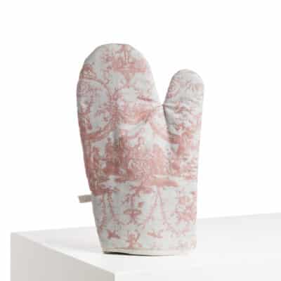 GANT DE CUISINE "COURONNEMENT DE LA ROSIERE" ROSE POUDRE