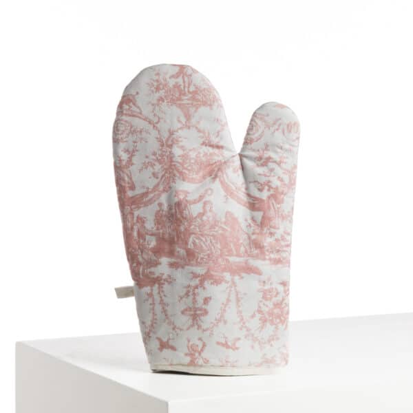 GANT DE CUISINE "COURONNEMENT DE LA ROSIERE" ROSE POUDRE