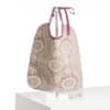 BAVOIR "FLEURS STYLISEES SUR MONTANTS ONDULANTS" ROSE POUDRE