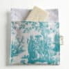 POCHETTE SAVON ENDUITE "COURONNEMENT DE LA ROSIERE" BLEU LAGON – Image 2