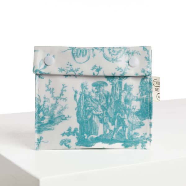 POCHETTE SAVON ENDUITE "COURONNEMENT DE LA ROSIEREé BLEU LAGON