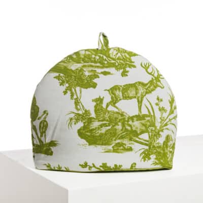 CACHE THEIERE "4 PARTIES DU MONDE" VERT JUNGLE