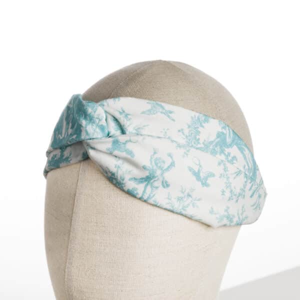 BANDEAU "COURONNEMENT DE LA ROSIERE" Bleu lagon