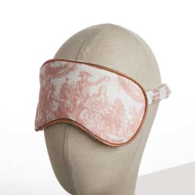 MASQUE DE VOYAGE "COURONNEMENT DE LA ROSIERE" ROSE POUDRE