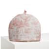 CACHE THEIERE "COURONNEMENT DE LA ROSIERE" ROSE POUDRE