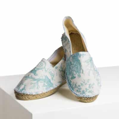 ESPADRILLES "COURONNEMENT DE LA ROSIERE" BLEU LAGON