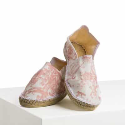 ESPADRILLES "COURONNEMENT DE LA ROSIERE" ROSE POUDRE