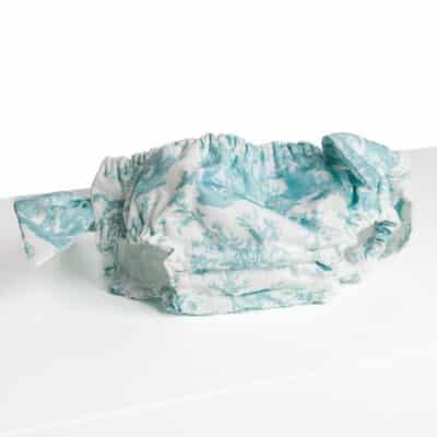 MAILLOT DE BAIN BEBE "COURONNEMENT DE LA ROSIERE" 12-18 MOIS BLEU LAGON