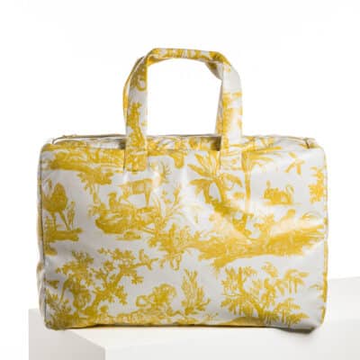 SAC 48H ENDUIT "4 PARTIES DU MONDE" JAUNE BOUTON D'OR