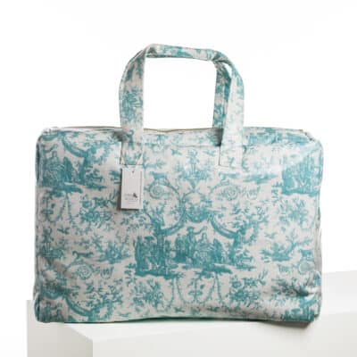 SAC 48H ENDUIT "COURONNEMENT DE LA ROSIERE" BLEU LAGON
