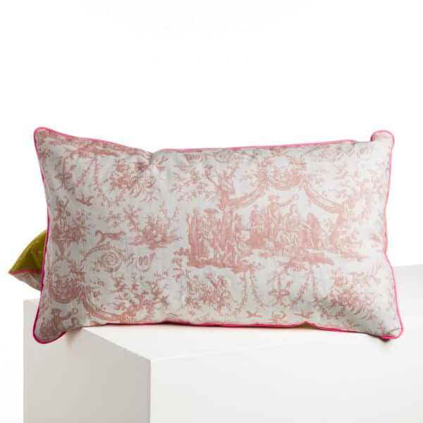 COUSSIN "COURONNEMENT DE LA ROSIERE" ROSE POUDRE