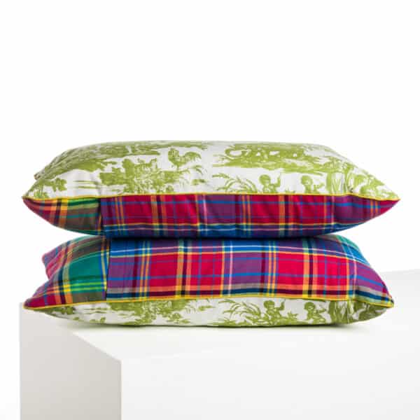COUSSIN "4 PARTIES DU MONDE" VERT JUNGLE – Image 2