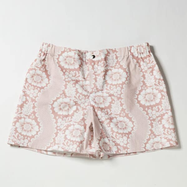 CALECON M/L FLEURS STYLISEES ROSE POUDRE