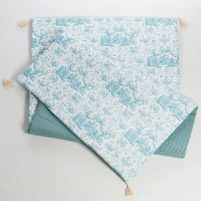 MATELAS DE REPOS "COURONNEMENT DE LA ROSIERE"  BLEU LAGON