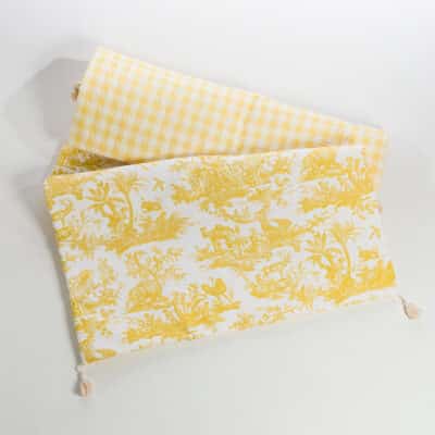 MATELAS DE REPOS "4 PARTIES DU MONDE" JAUNE BOUTON D'OR