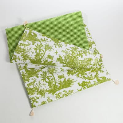 MATELAS DE REPOS "4 PARTIES DU MONDE" VERT JUNGLE