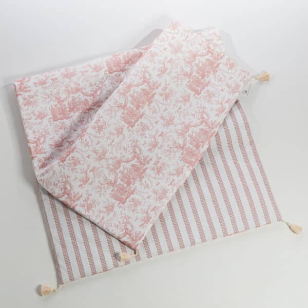 MATELAS DE REPOS "COURONNEMENT DE LA ROSIERE" ROSE POUDRE
