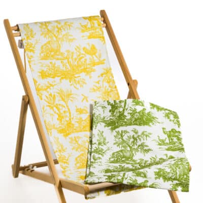 TOILE DE TRANSAT "4 PARTIES DU MONDE" 2 COLORIS