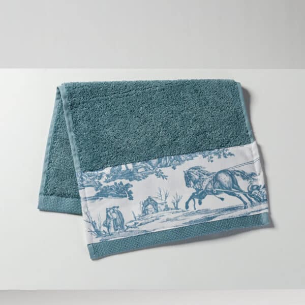 SERVIETTE INVITE "LES DELICES DES 4 SAISON" BLEU LAC