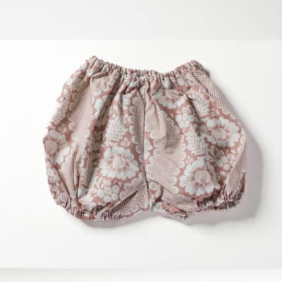 BLOOMER "FLEURS STYLISEES SUR MONTANTS ONDULANTS" ROSE POUDRE