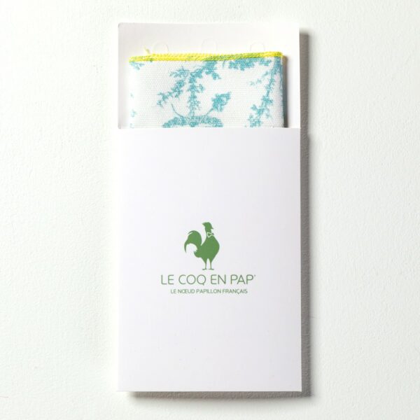 POCHETTE COSTUME "COURONNEMENT DE LA ROSIERE" BLEU LAGON