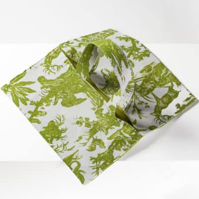 EMPORTE PLAT A TARTE "4 PARTIES DU MONDE" VERT JUNGLE