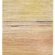 Œuvre d'art abstraite texturée avec des bandes horizontales dans les tons beige, jaune et brun clair, rappelant des sédiments stratifiés ou un horizon, avec des transitions de couleurs subtiles et des crêtes visibles - parfaite pour les admirateurs de l'esthétique raffinée du Musée de la Toile de Jouy. - Musée de la Toile de Jouy