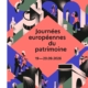 Affiche pour les Journées européennes du patrimoine, représentant des personnages stylisés découvrant des sites patrimoniaux, avec le titre « Journées européennes du patrimoine » et les informations relatives à l'événement des 19 et 20 septembre 2026. - Musée de la Toile de Jouy